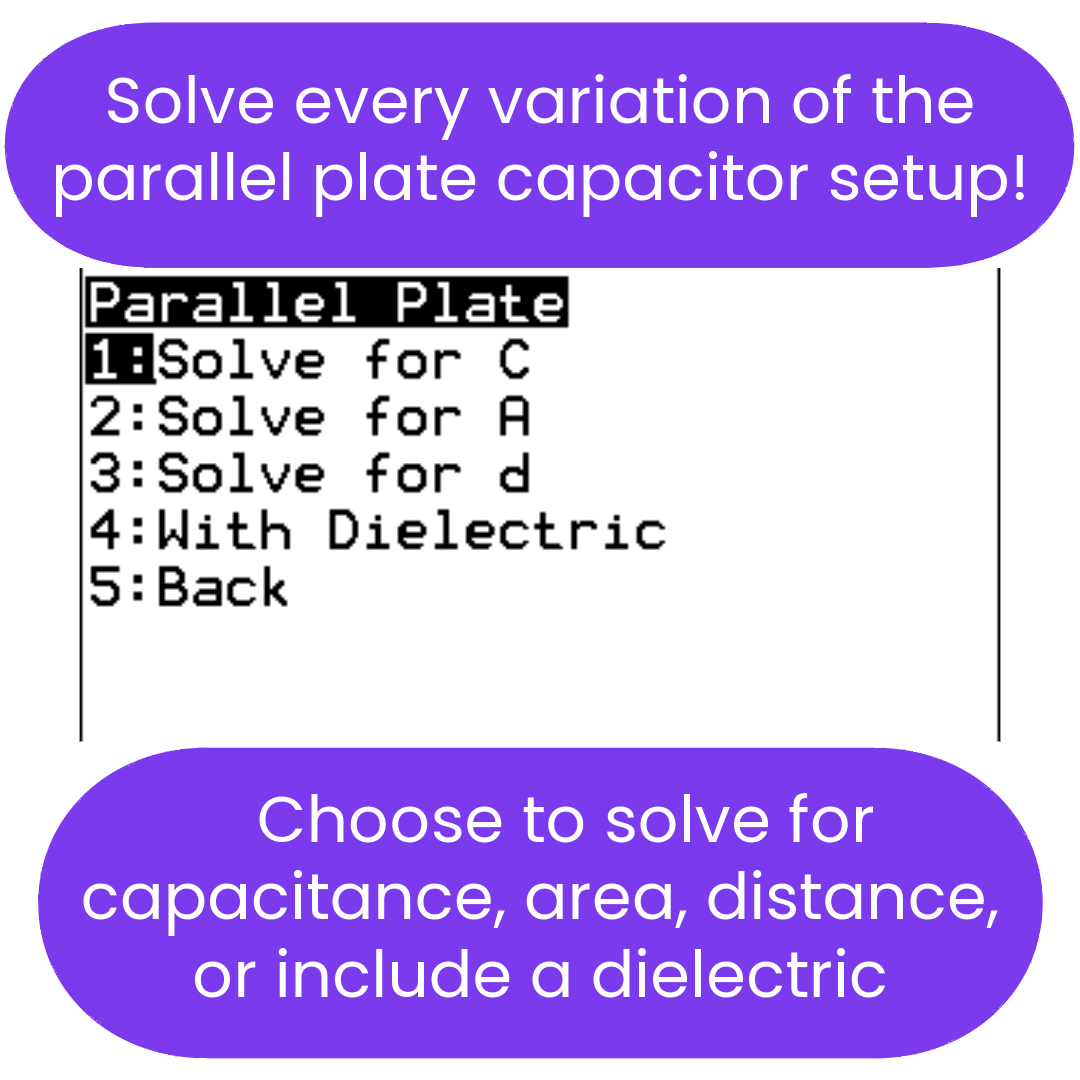 TI-84 Plus CE Advanced Physics Solver for Electricity & Magnetism