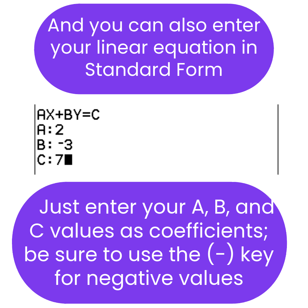 Linear Equation Program for Your TI-84 Plus CE