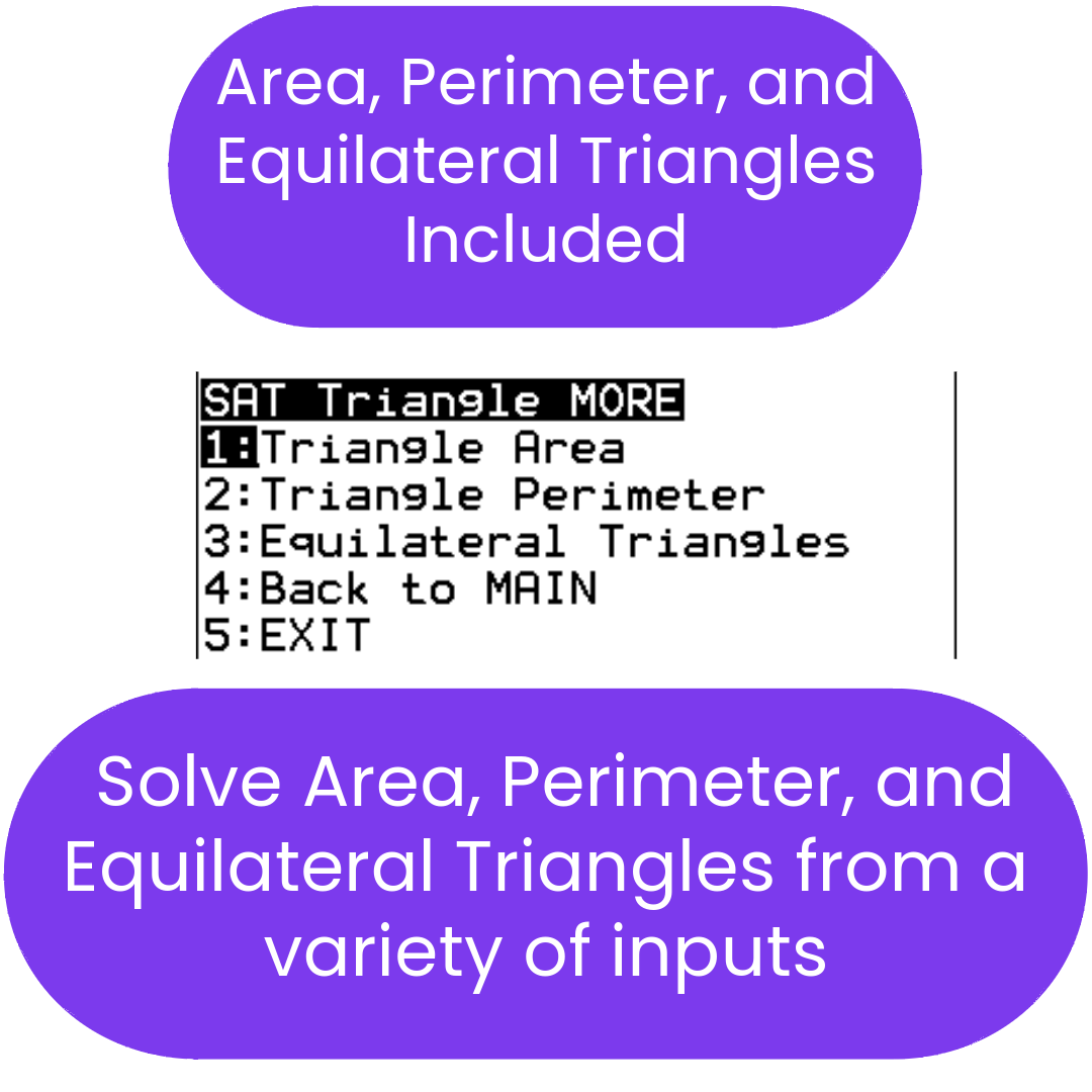 SAT Triangle Solver TI-84 Plus CE Program: TRISOLV