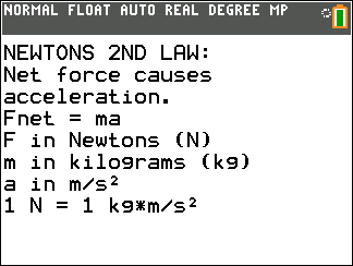 MECHELP: Free Physics Mechanics Guide for TI-84 Plus CE