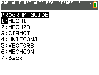 MECHELP: Free Physics Mechanics Guide for TI-84 Plus CE