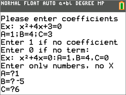 Algebra Solver Bundle (TI-84 Plus CE)