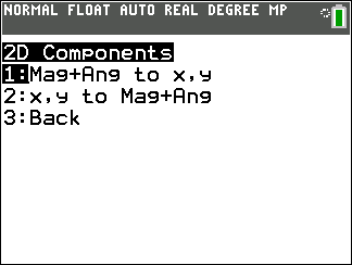 Vector Solver Program for TI-84 Plus CE