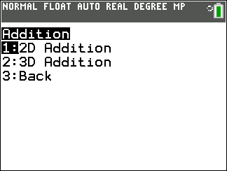 Vector Solver Program for TI-84 Plus CE