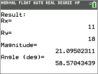 Vector Solver Program for TI-84 Plus CE