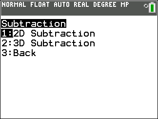 Vector Solver Program for TI-84 Plus CE