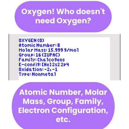 Periodic Table TI-84 Plus CE Program - All 118 Elements