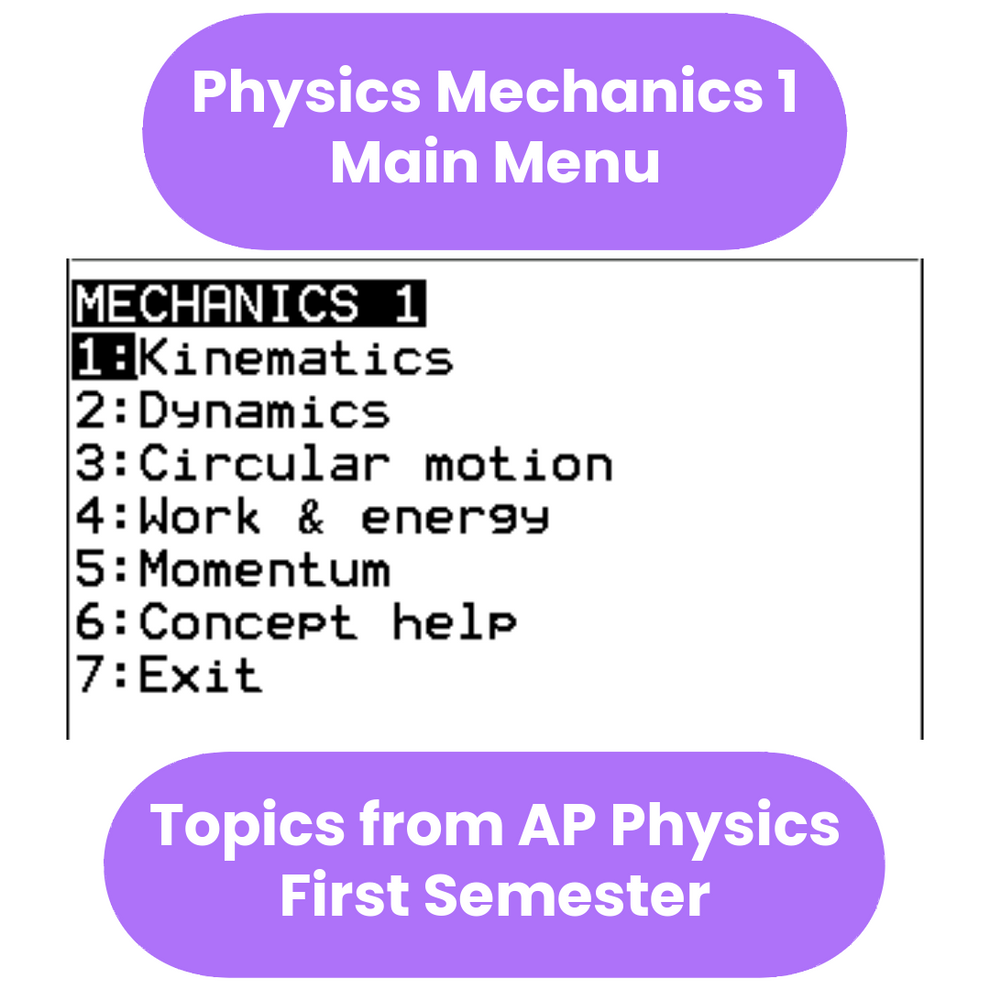 AP Physics Ultimate Bundle: TI-84 Plus CE Programs – mcstutoring.com