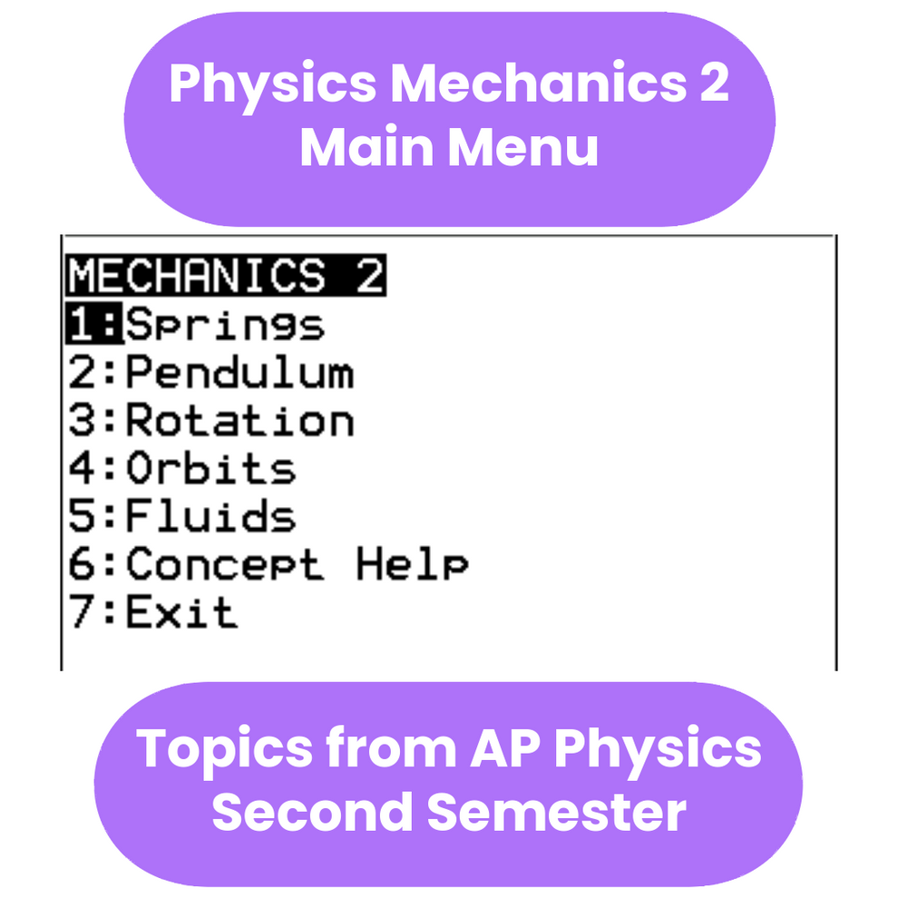 AP Physics Ultimate Bundle: TI-84 Plus CE Programs – mcstutoring.com