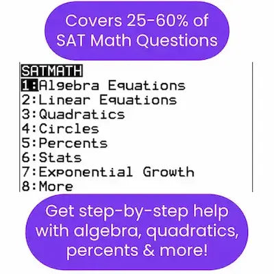SAT TI-84 Plus CE Calculator Program