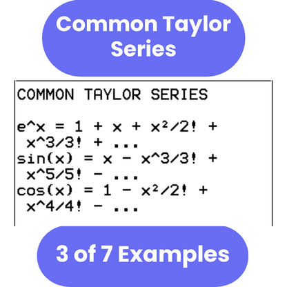 AP Calculus BC TI84 Programs Bundle for TI-84 Plus CE