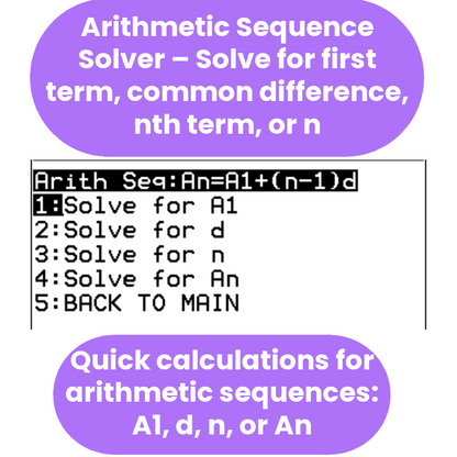 Sequences and Series Program for Algebra 2 & Precalculus