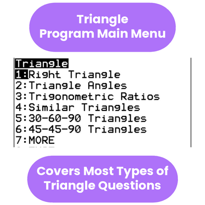 SAT Math Calculator Program (TI-84 Plus CE)