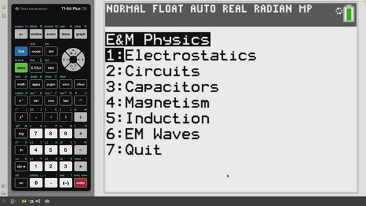 PHYSICS Electricity & Magnetism FORMULA Programs